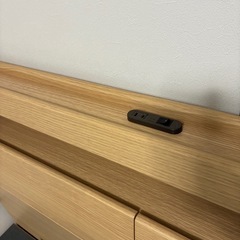 ニトリ　跳ね上げ式ベッドフレーム　セミダブルの画像