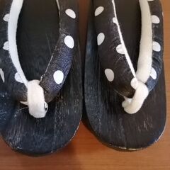 子供草履(全長:約22cm)(水玉模様)の画像