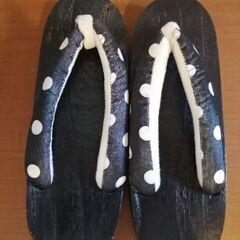 子供草履(全長:約22cm)(水玉模様)