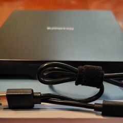 【新品】 【未使用】 ポータブル CD/DVD ドライブ USB 3.0/Type-Cのデュアル接続に対応 外付けの画像