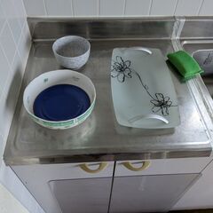 物干し台　食器の画像