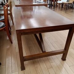 値下げしました!!★ジモティ割あり★ ジャーナルスタンダードファニチャー ダイニングテーブル ブラウン H72×D80×W130 クリーニング済み TK5608の画像