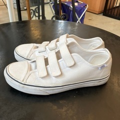 M2506-159 VANS Prison Issue Trainers ベルクロスニーカー ホワイト　サイズ27.5cm キズ汚れ有りの画像