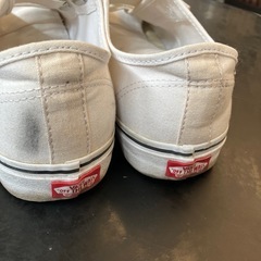 M2506-159 VANS Prison Issue Trainers ベルクロスニーカー ホワイト　サイズ27.5cm キズ汚れ有りの画像