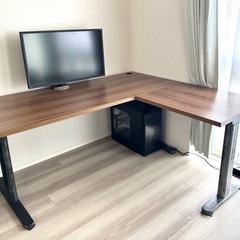 fantoni GT L型デスク 配線穴付き 幅160cm ファ...