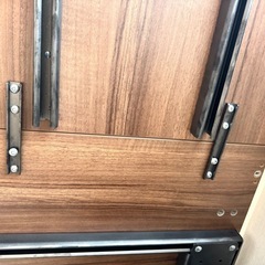 fantoni GT L型デスク 配線穴付き 幅160cm ファントーニ 濃木目の画像