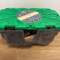 木製レール、木のおもちゃ 木のレール 汽車 電車の画像