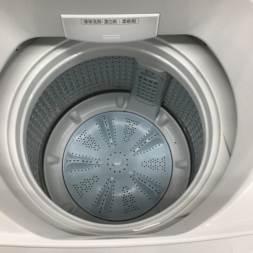 #F-34【ご来店頂ける方限定】AQUAのガラストップ7.0K洗濯機です