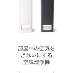 バルミューダ　The Pure タワー型空気清浄機(2ヶ月使用)