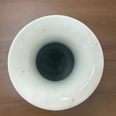 花瓶　骨董品　花柄　景徳鎮製　陶器の画像