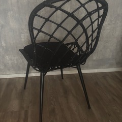ラタンチェア　SANTA MONICA　ブラック　の画像