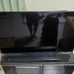 テレビ55型　テレビ台スピーカーセット