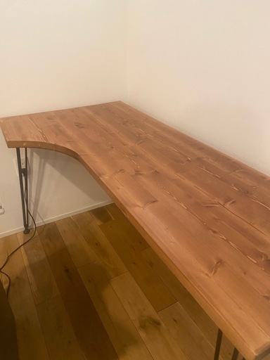 LOWYA ロウヤ ワークデスク ヴィンテージ L字 トップ 木製