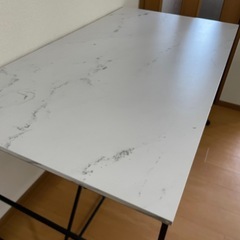 美品）横140 縦75 北欧家具 ロング ダイニング テーブル　の画像