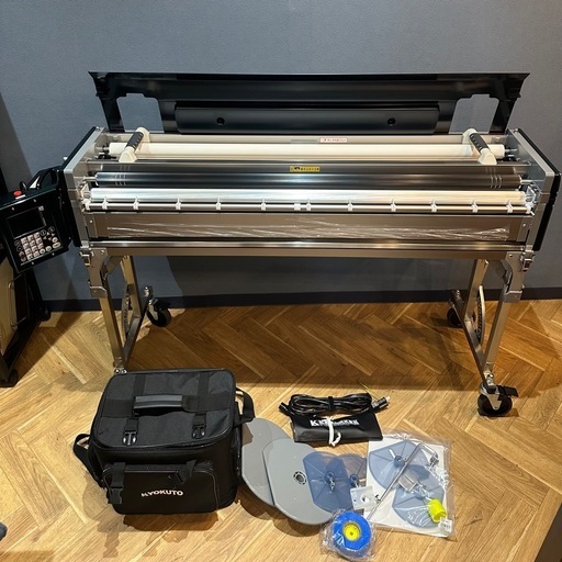 KLASS(極東産機)　自動壁紙糊付機　Prime FA カットテープ装置、カバー、操作ボックス収納ケース、セット