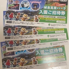 城島高原パーク　入場チケット
