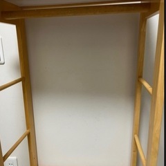 子ども用　木製ハンガーラックの画像
