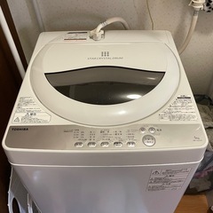 ジャンク品　TOSHIBA洗濯機5キロ 2019年製