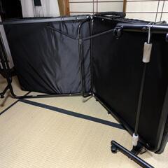 折りたたみパイプベッド(黒) 値引き！
