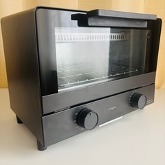 美品 simplusオーブントースター 黒 1000W 2枚焼き の画像