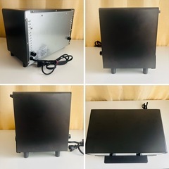 美品 simplusオーブントースター 黒 1000W 2枚焼き の画像