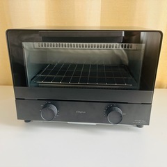 美品 simplusオーブントースター 黒 1000W 2枚焼き 