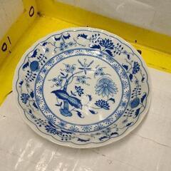 0615-305 Royal Flowers 青い花柄 パスタ皿