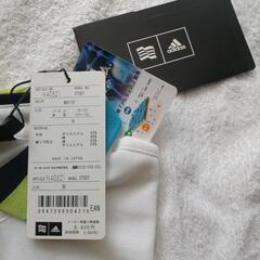 adidas 2点ジャージジャケット黒 未使用ストライププラスシャツ　レディースの画像