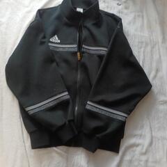 adidas 2点ジャージジャケット黒 未使用ストライププラスシャツ　レディースの画像