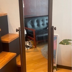 姿見　ミラー　キャスター付き