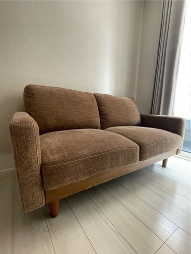 【8月30日まで直接値下げします】シュリンプ2p 2人掛け ソファ