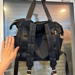 2wayバッグ黒　ブラック　リュック　トートの画像
