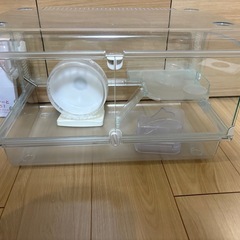 グラスハーモニー450 ハムスターケージ ハムスターの飼育本付きの画像