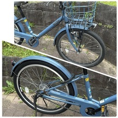 ビッケJ 22インチ　ブリヂストン　子供用自転車　ブルー　の画像