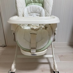 値下げしました。【美品】Combi ハイローチェア！離乳食〜お昼寝までこれ1台♪の画像