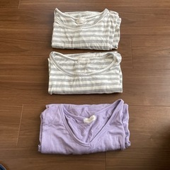 アシンメトリーTシャツ3点セット　ノーブランドの画像
