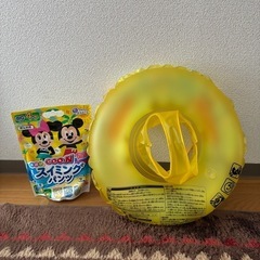 浮き輪　うきわ　子供用　ベビー　取手　紐付き　い ないいないばあの画像