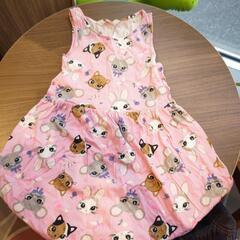 H＆М　サイズ不明　猫柄🐱ワンピース👗🏵️