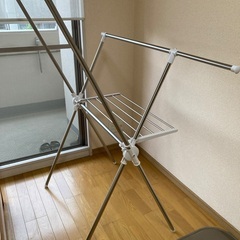 お話し中　室内物干し　ランドリー　