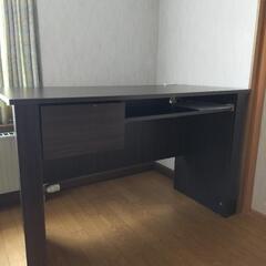 【美品】ニトリ PCデスク ダークブラウン
