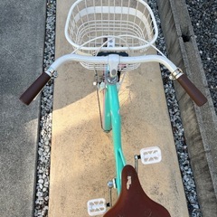 子供用　自転車　20インチ　女の子　ピンク×エメラルドグリーン　オートライトの画像