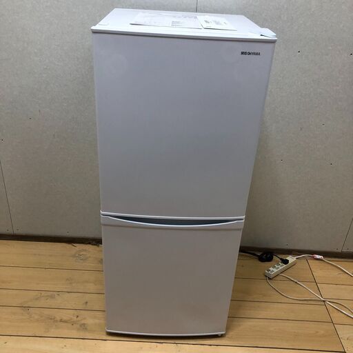 美品 ノンフロン冷凍冷蔵庫 アイリスオーヤマ/ RSD-14A-W 2021年 2ドア 142L キッチン家電 一人暮らし【糸島市内 送料無料】 250615-3