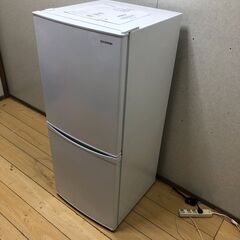 美品 ノンフロン冷凍冷蔵庫 アイリスオーヤマ/ RSD-14A-W 2021年 2ドア 142L キッチン家電 一人暮らし【糸島市内 送料無料】 250615-3の画像