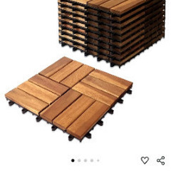 【新品未使用】ウッドデッキパネル10枚セットの画像