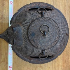 分福茶釜 ぶんぶく たぬき 狸 南部鉄器 灰皿 工芸品 骨董品の画像