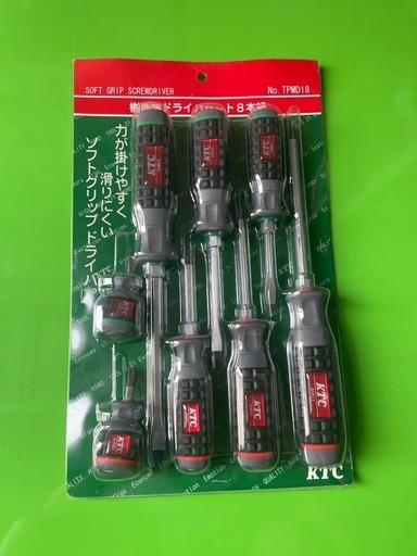 【新品】KTC樹脂柄ドライバセット８本組