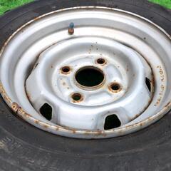 トヨタ タウンエース ジャストロー 用 鉄 チン ホイール 前後 スチール ライトエース スペア 225/50 R12.5 インチ　165R13　インチの画像