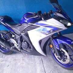 YAMAHA YZF-R3 銀/青 車検予備検対応車 エンジン始...