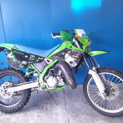 KAWASAKI KDX125SR 緑 エンジン始動確認 自賠責保険で乗れます 半額配送キャンペーン 限定 現状渡し諸経費￥0- 横浜 P-Yardの画像