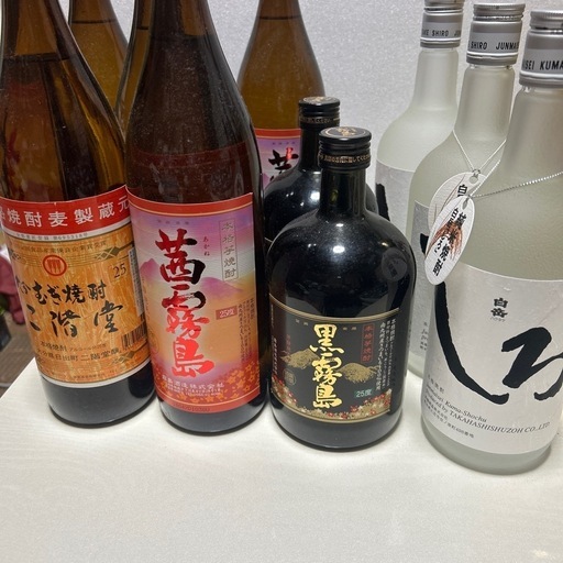 【未開封】本格焼酎 飲み比べ！一升瓶含15本セット／茜霧島・黒霧島など